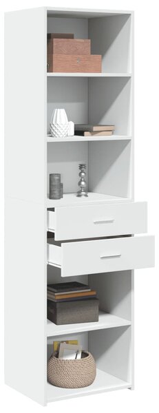 Skříň highboard bílá 50 x 42,5 x 185 cm kompozitní dřevo 3281455
