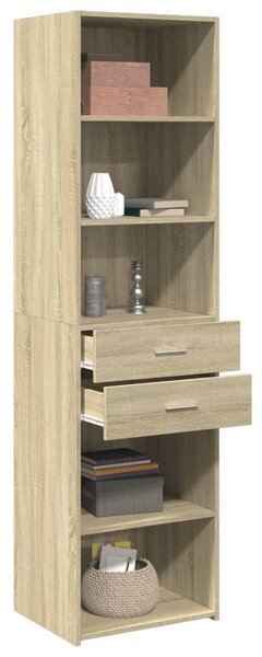 Skříň highboard dub sonoma 50 x 42,5 x 185 cm kompozitní dřevo 3281457