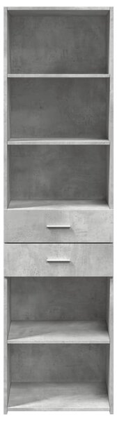 Skříň highboard betonově šedá 50x42,5x185 cm kompozitní dřevo 3281458