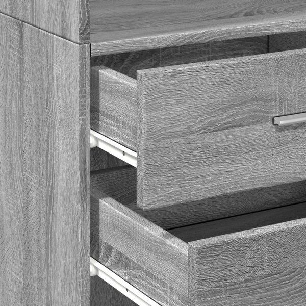 Skříň highboard šedá sonoma 45 x 42,5 x 185 cm kompozitní dřevo 3281453