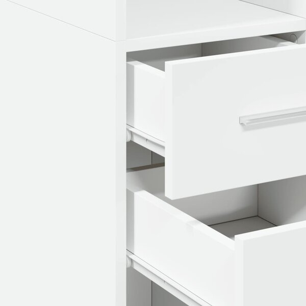 Skříň highboard bílá 50 x 42,5 x 185 cm kompozitní dřevo 3281455