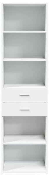 Skříň highboard bílá 50 x 42,5 x 185 cm kompozitní dřevo 3281455