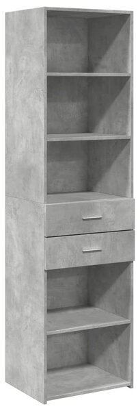 Skříň highboard betonově šedá 50x42,5x185 cm kompozitní dřevo 3281458