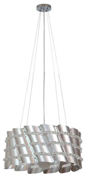CLX Závěsné designové osvětlení BALEARIC, 1xE27, 60W, stříbrné 31-40633