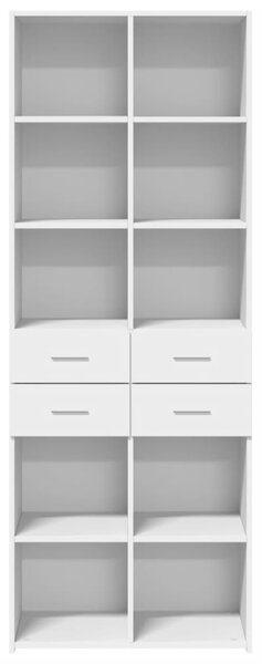 Skříň highboard bílá 70 x 42,5 x 185 cm kompozitní dřevo 3281462