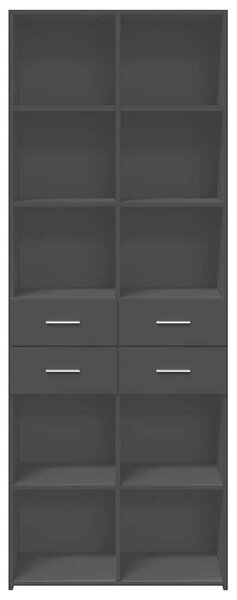 Skříň highboard černá 70 x 42,5 x 185 cm kompozitní dřevo 3281463