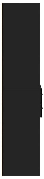 Skříň highboard černá 70 x 42,5 x 185 cm kompozitní dřevo 3281463