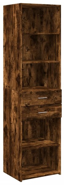 Skříň highboard kouřový dub 50 x 42,5 x 185 cm kompozitní dřevo 3281459