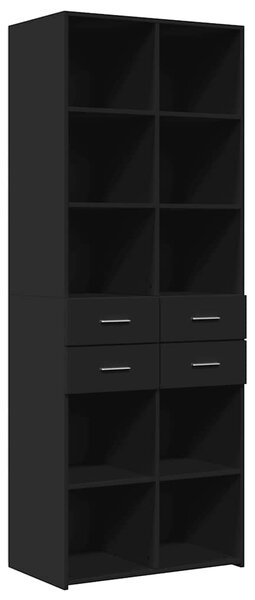 Skříň highboard černá 70 x 42,5 x 185 cm kompozitní dřevo 3281463