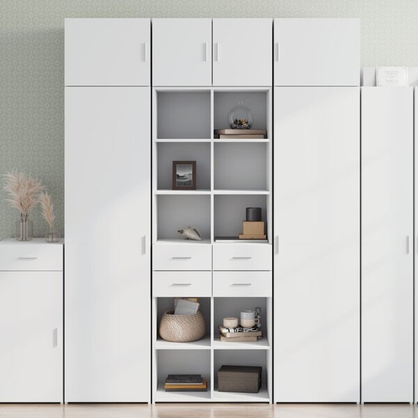 Skříň highboard bílá 70 x 42,5 x 185 cm kompozitní dřevo 3281462