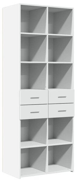 Skříň highboard bílá 70 x 42,5 x 185 cm kompozitní dřevo 3281462