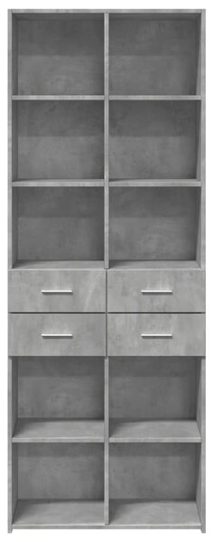 Skříň highboard betonově šedá 70x42,5x185 cm kompozitní dřevo 3281465