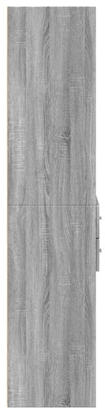 Skříň highboard šedá sonoma 70 x 42,5 x 185 cm kompozitní dřevo 3281467