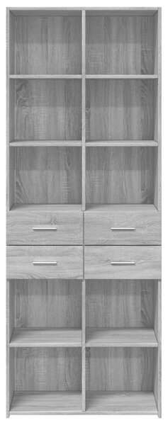 Skříň highboard šedá sonoma 70 x 42,5 x 185 cm kompozitní dřevo 3281467