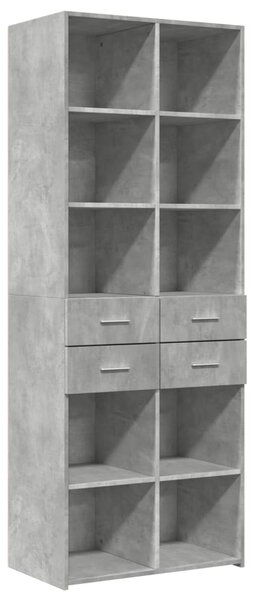 Skříň highboard betonově šedá 70x42,5x185 cm kompozitní dřevo 3281465