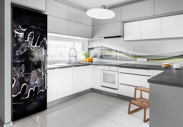 Nálepka fototapeta lednička Motýl ve sklenici FridgeStick-70x190-f-50622699