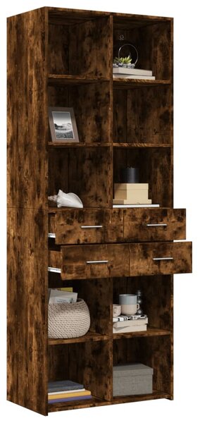 Skříň highboard kouřový dub 70 x 42,5 x 185 cm kompozitní dřevo 3281466