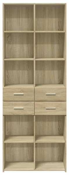 Skříň highboard dub sonoma 70 x 42,5 x 185 cm kompozitní dřevo 3281464