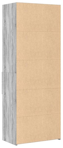 Skříň highboard šedá sonoma 70 x 42,5 x 185 cm kompozitní dřevo 3281467