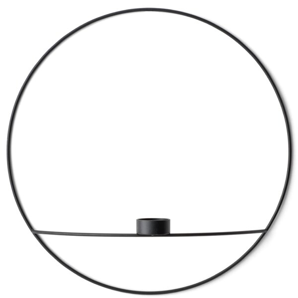 Audo Copenhagen Svícen POV Circle Tealight Black - L MN154