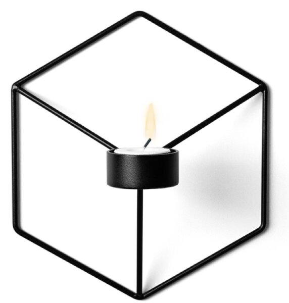 Audo Copenhagen Nástěnný svícen na čajovou svíčku POV - Black MN124