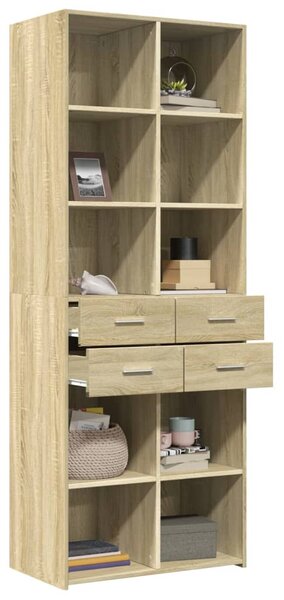 Skříň highboard dub sonoma 70 x 42,5 x 185 cm kompozitní dřevo 3281464