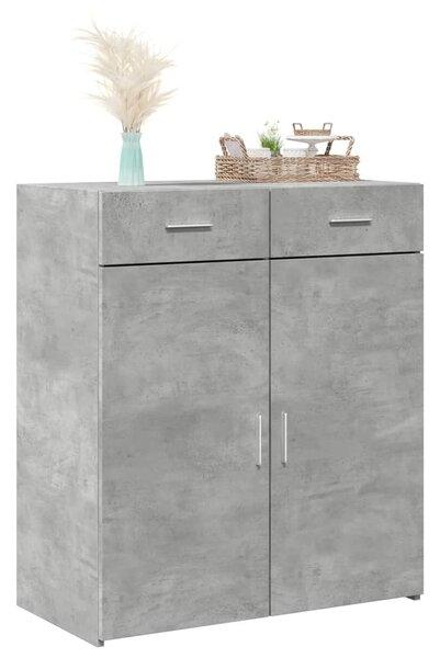 Příborník betonově šedý 80 x 42,5 x 93 cm kompozitní dřevo 3281472