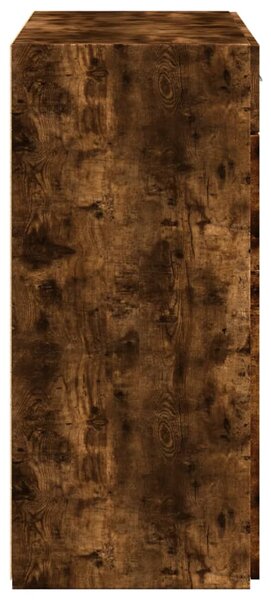 Příborník kouřový dub 80 x 42,5 x 93 cm kompozitní dřevo 3281473