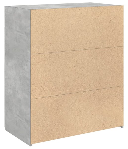 Příborník betonově šedý 80 x 42,5 x 93 cm kompozitní dřevo 3281472