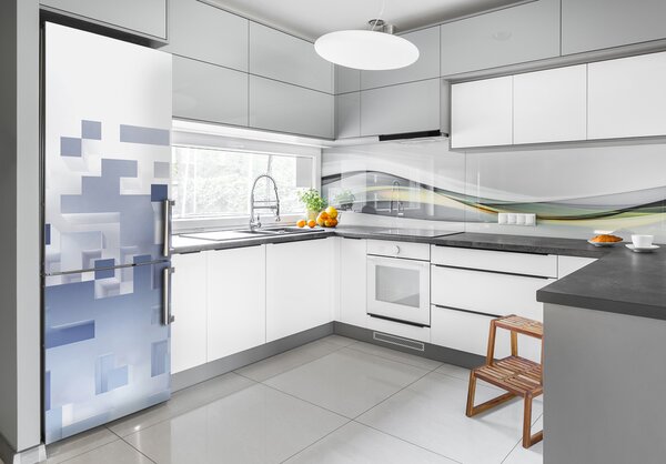 Foto nálepka na ledničku Abstrakce kostky FridgeStick-70x190-f-51138610