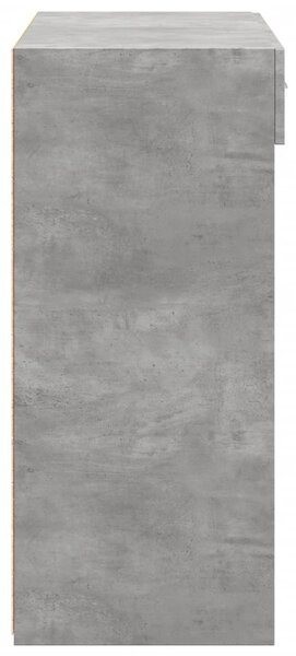 Příborník betonově šedý 80 x 42,5 x 93 cm kompozitní dřevo 3281479
