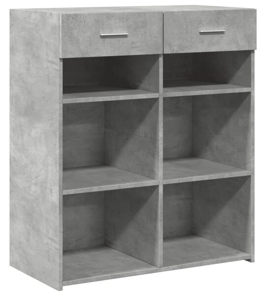 Příborník betonově šedý 80 x 42,5 x 93 cm kompozitní dřevo 3281479