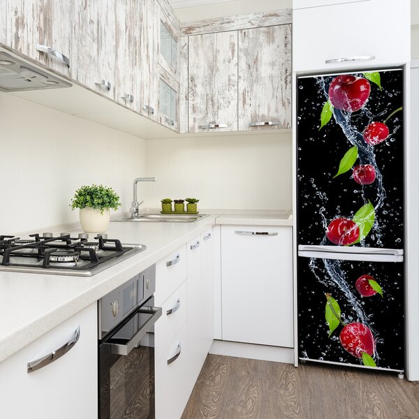 Nálepka na ledničku do domu fototapeta Višně FridgeStick-70x190-f-51416889