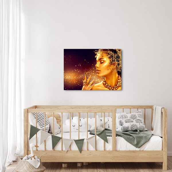 Obraz - Zlatý makeup (70x50 cm)