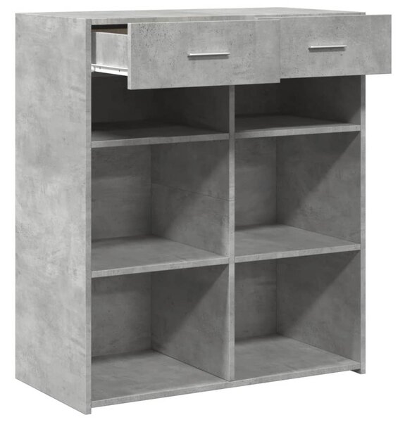 Příborník betonově šedý 80 x 42,5 x 93 cm kompozitní dřevo 3281479
