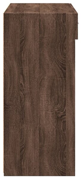 Příborník hnědý dub 80 x 42,5 x 93 cm kompozitní dřevo 3281482