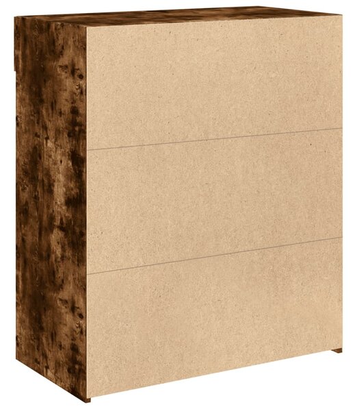 Příborník kouřový dub 80 x 42,5 x 93 cm kompozitní dřevo 3281480