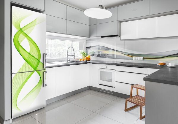 Nálepka fototapeta lednička Barevné vlny FridgeStick-70x190-f-51509476