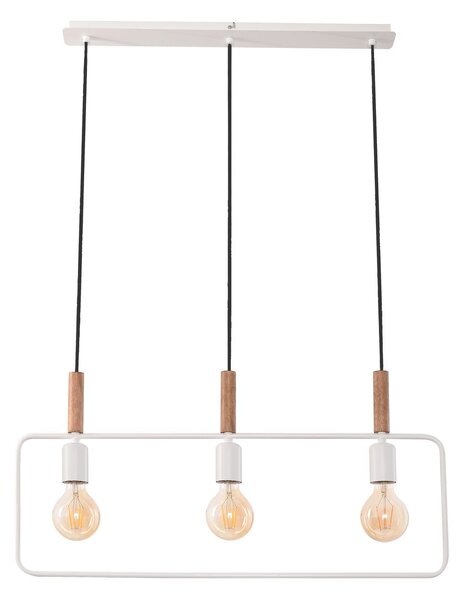 CLX Závěsné světlo ve skandinávském stylu nad jídelní stůl MODENA , 3xE27, 60W, bílé 33-73532