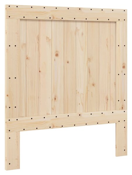 Rám postele s čelem 90 x 200 cm masivní borové dřevo 3281532
