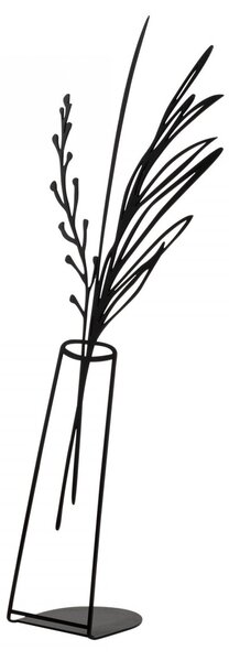 Hanah Home Kovová dekorace Flowerpot V 50 cm černá