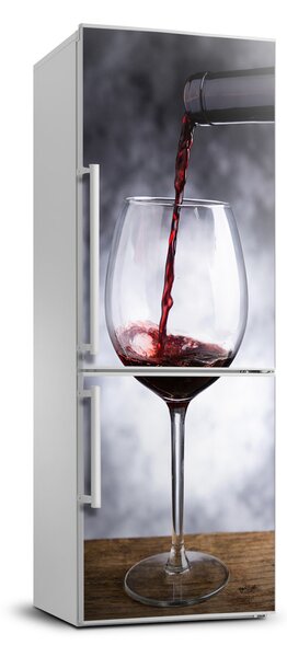 Nálepka na ledničku fototapeta Červené víno FridgeStick-70x190-f-52197420