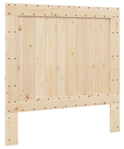 Rám postele s čelem 100 x 200 cm masivní borové dřevo 3281539