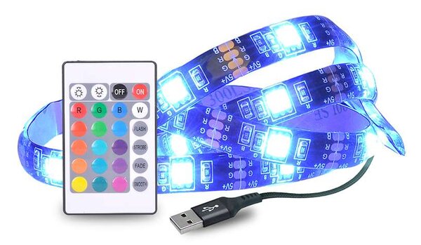 LED světelný pásek WM504 RGB pro TV, 2x 50 cm, vícebarevná