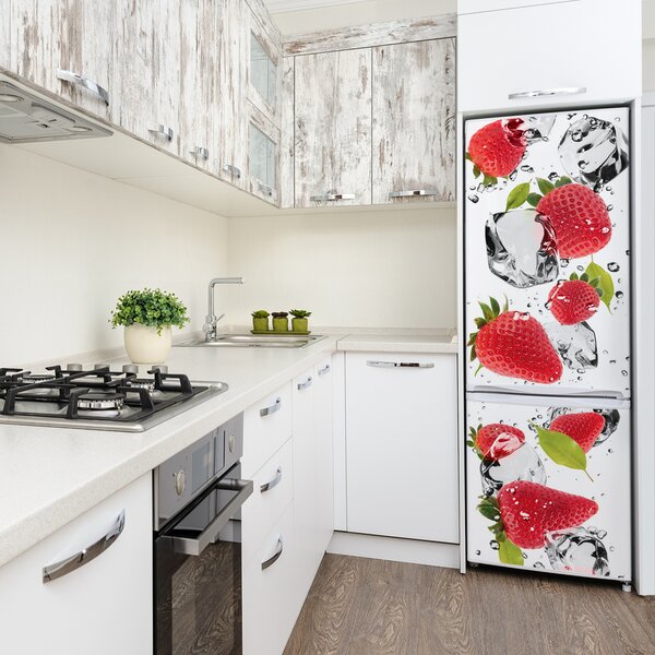 Nálepka na ledničku samolepící Jahody FridgeStick-70x190-f-52519190