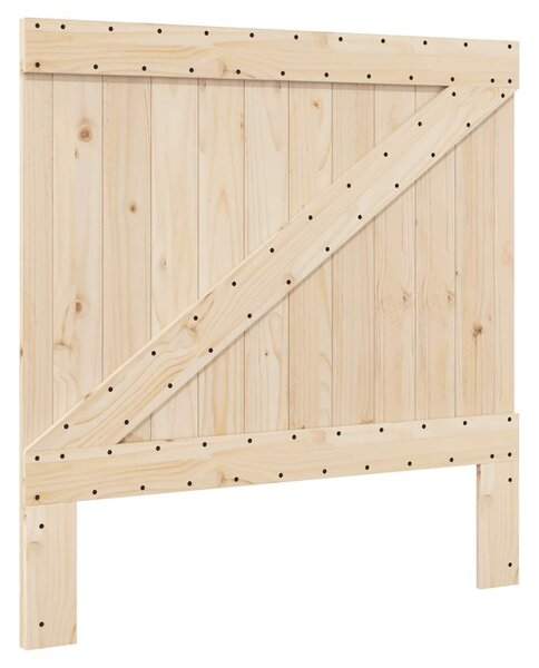 Rám postele s čelem 100 x 200 cm masivní borové dřevo 3281551