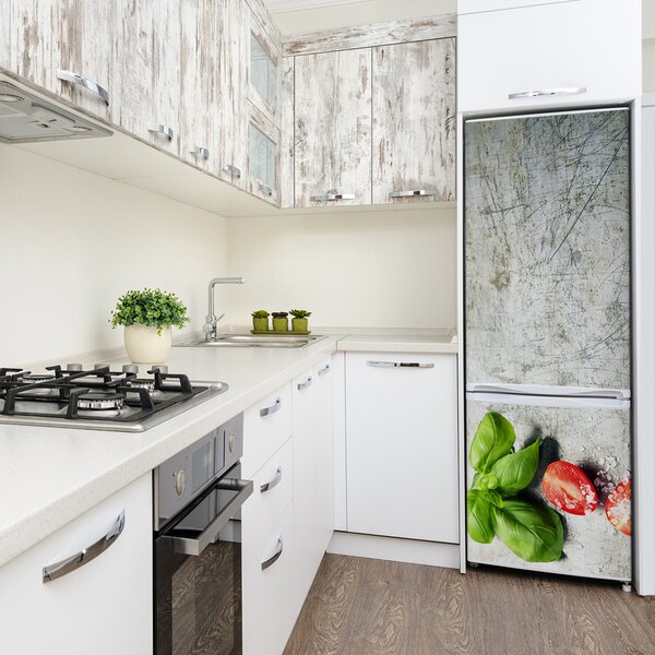 Foto nálepka na ledničku Rajčata a bazilka FridgeStick-70x190-f-98382185