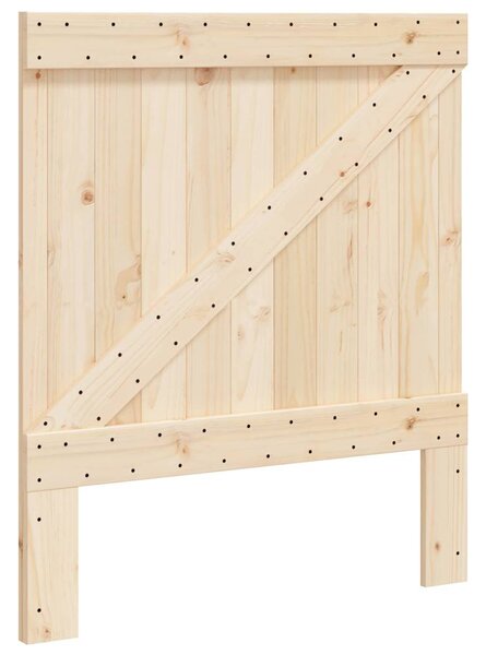 Rám postele s čelem 90 x 200 cm masivní borové dřevo 3281550