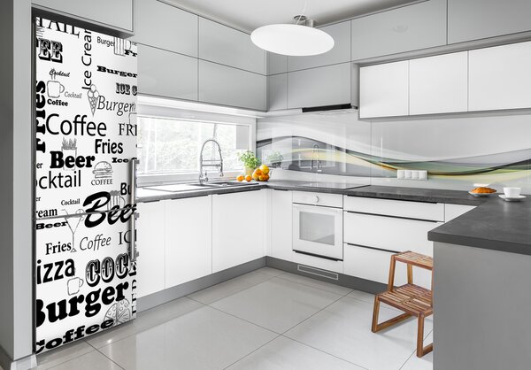 Tapeta lednička Menu restaurace FridgeStick-70x190-f-98559843