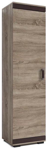 Policová skříň P3, pravá, canyon/lišta wenge (č.1/černé)